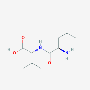 molecular formula C11H22N2O3 B13157519 D-Leu-D-Val-OH CAS No. 76248-09-4