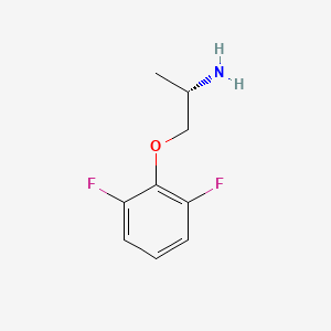 molecular formula C9H11F2NO B13157533 (2S)-1-(2,6-difluorophenoxy)propan-2-amine 