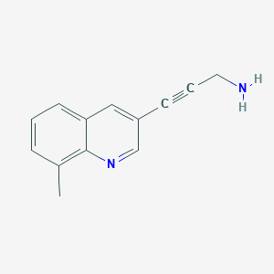 3-(8-Methylquinolin-3-yl)prop-2-yn-1-amine