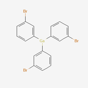 molecular formula C18H12Br3Ga B13157568 Tris(3-bromophenyl)gallane CAS No. 58448-14-9