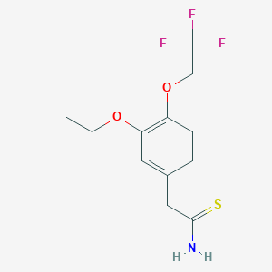 2-[3-Ethoxy-4-(2,2,2-trifluoroethoxy)phenyl]ethanethioamide