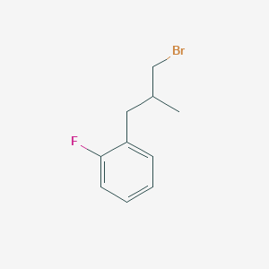 1-(3-Bromo-2-methylpropyl)-2-fluorobenzene