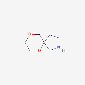 molecular formula C7H13NO2 B13157768 6,9-Dioxa-2-azaspiro[4.5]decane 