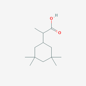 molecular formula C13H24O2 B13157865 2-(3,3,5,5-Tetramethylcyclohexyl)propanoic acid 