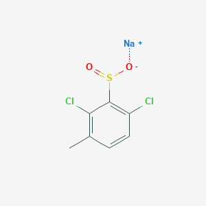 molecular formula C7H5Cl2NaO2S B13157873 Sodium 2,6-dichloro-3-methylbenzene-1-sulfinate 