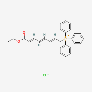 (8-Ethoxy-3,7-dimethyl-8-oxo-2,4,6-octatrienyl)triphenylphosphonium chloride