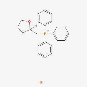 molecular formula C23H24BrOP B13157962 Triphenyl((tetrahydrofuran-2-yl)methyl)phosphonium bromide CAS No. 18138-76-6