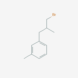 1-(3-Bromo-2-methylpropyl)-3-methylbenzene