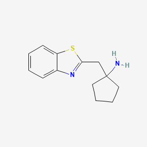 1-(1,3-Benzothiazol-2-ylmethyl)cyclopentan-1-amine