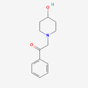 molecular formula C13H17NO2 B1315800 2-(4-羟基哌啶-1-基)-1-苯乙酮 CAS No. 86518-55-0