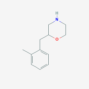 molecular formula C12H17NO B13158036 2-(2-Methylbenzyl)morpholine 