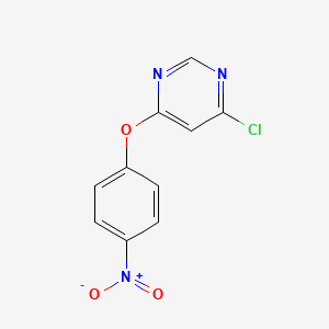 molecular formula C10H6ClN3O3 B1315804 4-氯-6-(4-硝基苯氧基)嘧啶 CAS No. 124041-03-8