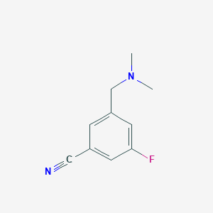 molecular formula C10H11FN2 B13158051 3-[(Dimethylamino)methyl]-5-fluorobenzonitrile 