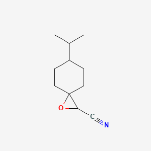 6-(Propan-2-yl)-1-oxaspiro[2.5]octane-2-carbonitrile