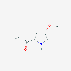 1-(4-Methoxypyrrolidin-2-yl)propan-1-one