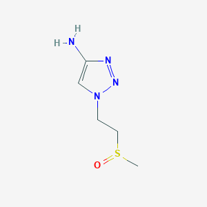 molecular formula C5H10N4OS B13158180 1-(2-Methanesulfinylethyl)-1H-1,2,3-triazol-4-amine 