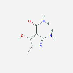 2-amino-5-methyl-4-oxo-4,5-dihydro-1H-pyrrole-3-carboxamide