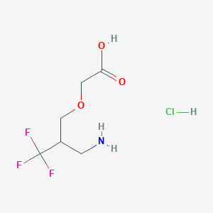 2-[3-Amino-2-(trifluoromethyl)propoxy]acetic acid hydrochloride