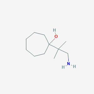 1-(1-Amino-2-methylpropan-2-yl)cycloheptan-1-ol