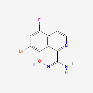 (E)-7-Bromo-5-fluoro-N'-hydroxyisoquinoline-1-carboximidamide