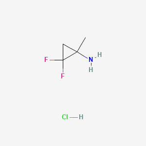 molecular formula C4H8ClF2N B1315828 2,2-二氟-1-甲基环丙胺盐酸盐 CAS No. 128230-76-2