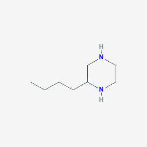 molecular formula C8H18N2 B13158299 2-Butylpiperazine 