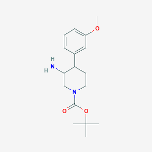 Tert-butyl 3-amino-4-(3-methoxyphenyl)piperidine-1-carboxylate