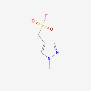 molecular formula C5H7FN2O2S B13158359 (1-Methyl-1H-pyrazol-4-yl)methanesulfonyl fluoride 