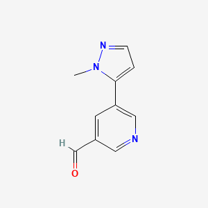 5-(1-Methyl-1h-pyrazol-5-yl)pyridine-3-carbaldehyde