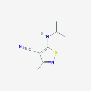 3-Methyl-5-[(propan-2-yl)amino]-1,2-thiazole-4-carbonitrile