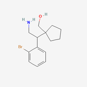 {1-[2-Amino-1-(2-bromophenyl)ethyl]cyclopentyl}methanol