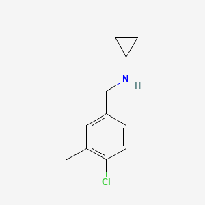 N-[(4-chloro-3-methylphenyl)methyl]cyclopropanamine