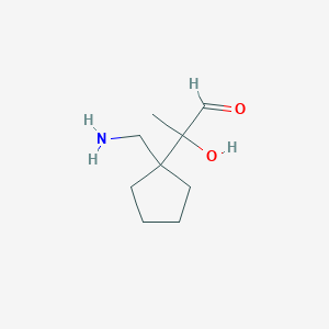 2-[1-(Aminomethyl)cyclopentyl]-2-hydroxypropanal