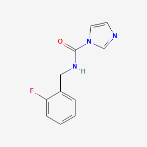 molecular formula C11H10FN3O B13158462 N-(2-fluorobenzyl)-1H-imidazole-1-carboxamide 