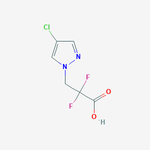 3-(4-Chloro-1H-pyrazol-1-yl)-2,2-difluoropropanoic acid