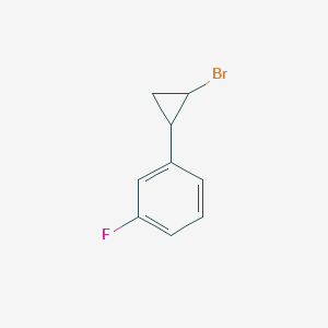 1-(2-Bromocyclopropyl)-3-fluorobenzene