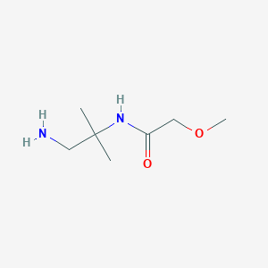 molecular formula C7H16N2O2 B13158505 N-(1-amino-2-methylpropan-2-yl)-2-methoxyacetamide 