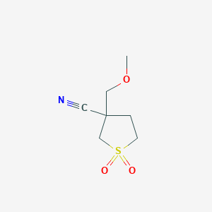 3-(Methoxymethyl)-1,1-dioxo-1lambda6-thiolane-3-carbonitrile