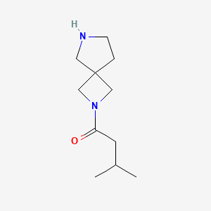 molecular formula C11H20N2O B13158580 1-{2,6-Diazaspiro[3.4]octan-2-yl}-3-methylbutan-1-one 