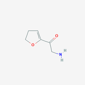 molecular formula C6H9NO2 B13158581 2-Amino-1-(4,5-dihydrofuran-2-yl)ethan-1-one 