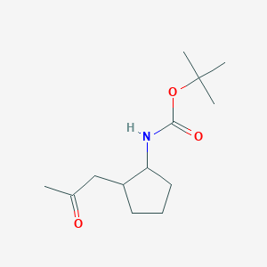 Tert-butyl N-[2-(2-oxopropyl)cyclopentyl]carbamate