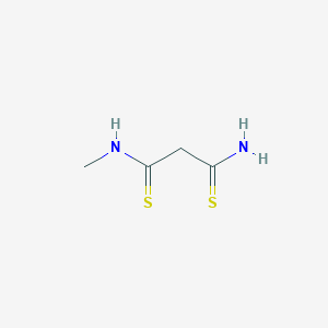 molecular formula C4H8N2S2 B13158662 N-methylpropanedithioamide 