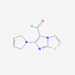 6-(2,5-Dihydro-1H-pyrrol-1-yl)imidazo[2,1-b][1,3]thiazole-5-carbaldehyde