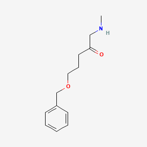 molecular formula C13H19NO2 B13158784 [5-(Benzyloxy)-2-oxopentyl](methyl)amine 