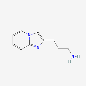 molecular formula C10H13N3 B13158819 3-{Imidazo[1,2-a]pyridin-2-yl}propan-1-amine 