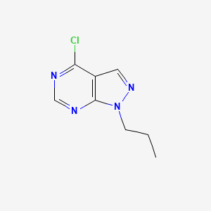 molecular formula C8H9ClN4 B13158842 4-Chloro-1-propyl-1h-pyrazolo[3,4-d]pyrimidine 