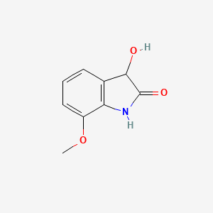 molecular formula C9H9NO3 B13158858 3-Hydroxy-7-methoxy-2,3-dihydro-1H-indol-2-one 