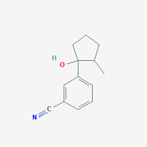 3-(1-Hydroxy-2-methylcyclopentyl)benzonitrile