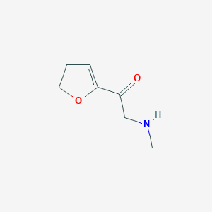 molecular formula C7H11NO2 B13158896 1-(4,5-Dihydrofuran-2-yl)-2-(methylamino)ethan-1-one 