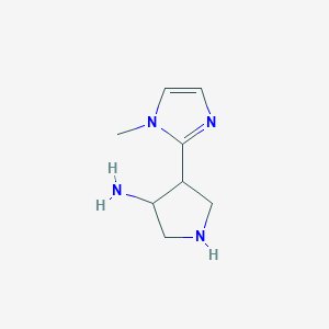 4-(1-Methyl-1H-imidazol-2-yl)pyrrolidin-3-amine